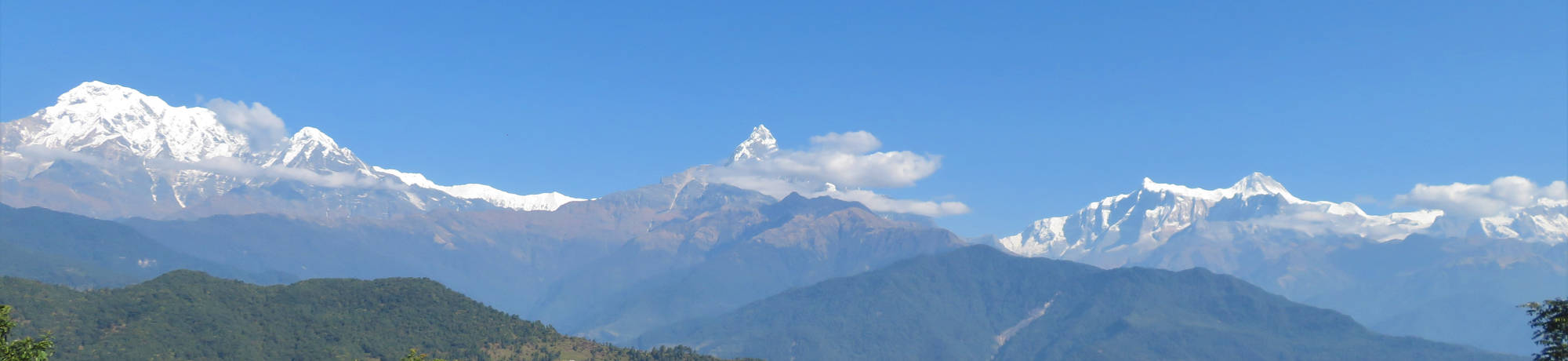 View over the Himalayas